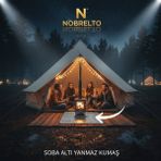 Nobrelto Nobrelto Yanmaz Isı Yalıtım Kumaşı - 70x100 cm Soba Altı Koruyucu Isı Kalkanı