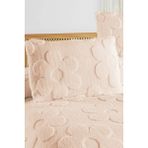 Noctiluca Fleura Çiçekli Çift Kişilik Battaniye Welsoft Yatak Örtüsü 230X250 2 Adet Wellsoft Yastık Kılıfı - Pudra - 230 x 250 cm