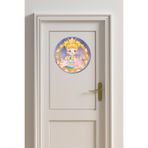 Nod Çocuk Odası Tablo Ahşap Kapı Duvar Tablosu Nd-01 Pembe 30 x 30