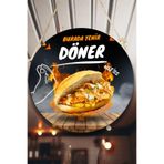Nod Döner Salonu Için Duvar, Kapı, Çift Taraflı Askılı Pano Karşılama Tabelası, Restoran Süs Dekor renkli5 30 x 50