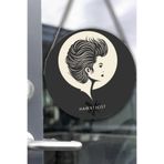 Nod Güzellik Salonu Cam Kapı Pano Karşılama Tabelası, Kadın Kuaför Dükkan Süsü, Askılı Cam Kapı Tablosu Renkli21 30 x 50