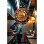 Nod Kebapçı ve Restoranlar İçin Dekoratif Lahmacun Duvar Kapı Süsü - Askılı Model Çok Renkli 30 x 50