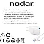 Nodar 18W Charge 3.0 (Qc) Micro Usb Hızlı Şarj Seti - 3.4A Usb To Micro Usb Kablolu Adaptör,,, Bluetooth Aksesuarlar Ile Uyumlu, Parlak Beyaz