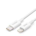 Nodar 20W USB-C to Lightning Hızlı Şarj Kablosu 1 Metre PD Veri Kablosu iPhone 14, 13, 12, 11, Pro, Max, iPad Uyumlu Sağlam ve Dayanıklı TPU Yalıtım Yüksek Hızlı Veri Transferi Beyaz ND1151