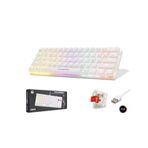 NODAR Hadron G508R Kablolu Oyuncu Mini Klavye Mekanik Red Switch Rgb Q Beyaz