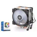NODAR ND-2601 CPU İşlemci Kule Tipi Soğutucu Çift Fanlı 6 Bakır Borulu - Siyah