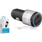 Nodar ND1076 45W Usbc USB Metal Oto Şarj Başlık Araç Çakmaklık Şarj Cihazı - Gümüş - Siyah