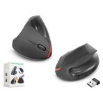 NODAR ND1212 Ergonomik Dikey Kablosuz Mouse 2.4 GHz 1600 DPI Siyah