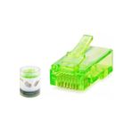 Nodar Nd2401 Cat6 Ez Rj45 Konnektör Plastik Kutu - Yeşil (100 Lü Paket)