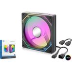 Nodar Nd2652 Kasa Fanı 5pro İç Ve Dış Parıltı Argb 12cm Siyah