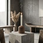 Nodo Şamdan | Düğümlü Formlu Kahverengi Modern Dekoratif Mumluk | Salon & Masa Üstü Aksesuar