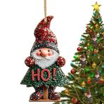 Noel Ağacı Süslemeleri | 2D Akrilik Noel Ağacı Süsleri | Noel Baba Süsleri Noel Ağaçları Balkonlar için Hafif Noel Ağacı Kolye