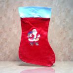 Noel Baba Çorabı Mini Boy 30 Cm Yılbaşı Süsleri 30X17 Cm Noel Süsleri Vitrin
