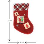Noel Baba Dekoratif Yılbaşı Süs Çorap 42 26 Cm