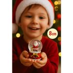 Noel Baba Figürlü 8 Cm Kar Küresi Yılbaşı Süs Dekoratif Mini Hediye Yeni Yıl Masa Üstü