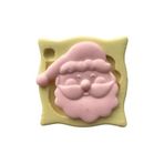 Noel Baba Şeklinde Silikon Pasta Ve Seker Hamuru Kalibi 6X6X0,5 Cm Öz-160