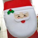 Noel Desenli Banyo Tuvalet Kapağı Pedi Ve Kapak Seti Lastik pedimizdir. Pedin kaymazlığını Eder Noel Tuvalet SetiBanyo Klozet Kapak Takımı (B)