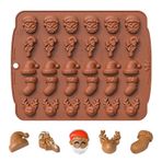 Noel için Çikolata Kalıpları | 3D Noel Ağacı Zencefilli Kurabiye Adam Kardan Adam Şekli Kalıp | Şeker Jöle Kurabiye Noel Dekor için Pişirme Kalıp Tepsileri Tacery