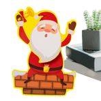 Noel Süslemeleri Üstü Noel Baba, Noel Baba Süslemesi | Noel Figürleri Raf Süslemeleri Dekoru,Üstü Şömine Orta Parçası, Kitaplık için Koleksiyonluk Noel Baba Tabelası, Ev, Çiftlik Evi Tarzı