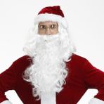 Noel Yaşlı Adamın Sakal Peruk Takım Elbise Noel Baba'nın Peruğu Çünkü Beyaz Sakal Noel Büyükbaba Peruk (Yurt Dışından)