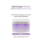 Noemi Doğal Mineral Body Mask Amethyst / Çift Etkili & Besleyici Tuz Terapisi / Peeling + Yoğun Nem Bakımı
