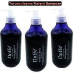 Noffe Mor & Silver Şampuan 500Ml X3 Turunculaşma Karşıtı Özellikli Etkili Saç Bakımı