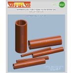 Nofirno Nofırno® 12/6 Yangına Dayanıklı Kablo Kılıfı – 140 cm Alev Geciktirici Izolasyon Tüpü - 140mm - 50 Adet