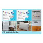 Nofku Çift Kişilik Klimalı Uyku Seti - Beyaz