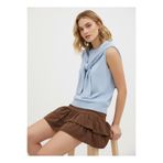 Noi Belis Şal Detaylı Bisiklet Yaka Triko Bluz SS26BZ0116