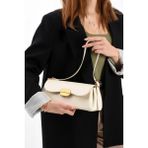 Noir Gold Tokalı Kadın Omuz Çantası Bp-4857o - Krem