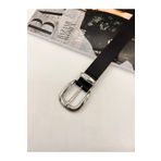 NOİR LUXE Basic Tokalı Silver Kadın Kemer Pantolon Kemeri Elbise Kemeri Gömlek Kemeri Ceket Kemeri