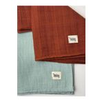 NOİSY TEKSTİL 2 Adet %100 Pamuk 70x70 Cm 2 Katlı Ve 3 Katlı Çok Amaçlı Müslin Bebek Battaniyesi % Örtüsü