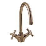 Noken Feis Uzun Boyunlu Old Bronz Lavabo Bataryası