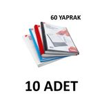 Noki 10 Adet 60 Yaprak Karışık Renk Cepli Sunum Dosyası