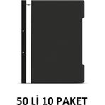 Noki 10 Paket 50'li Siyah Telli Dosya