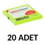 Noki 20 Adet Postit 75MM X75MM Yapışkanlı Kağıt 80 Yaprak Yeşil