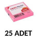 Noki 25 Adet Postit 75MM X75MM Yapışkanlı Kağıt 80 Yaprak Pembe