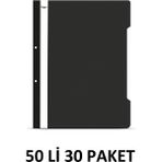 Noki 30 Paket 50'li Siyah Telli Dosya