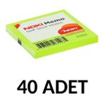 Noki 40 Adet Postit 75MM X75MM Yapışkanlı Kağıt 80 Yaprak Yeşil