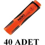 Noki 40 Adet Turuncu Fosforlu Kalem 9000