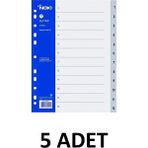 Noki 5 Adet 1-12 Rakam Ayraç Plastik Seperator
