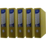 Noki 56411-030 Sarı 5'li Paket Geniş Plastik Klasör