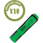 Noki 9000S Fosforlu Kalem 10 Adet (1 Paket) Yeşil