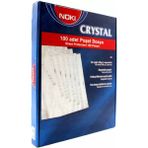 Noki A4 Kristal Poşet Dosya 100'lü Paket Mavi Kenarlı Dayanıklı Koruma