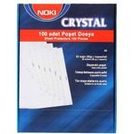 Noki A4 Mavi Kenarlı Cristal Poşet Dosya