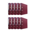 Noki Dar Plastik Klasör (56412-090) Bordo 10 Lu Paket