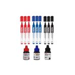 Noki Doldurulabilir 9 Tahta Kalemi ve 30ml Mürekkebi x 3 Renk