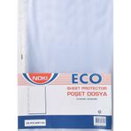 Noki Eco A4 Beyaz Kenarlı Delikli Ekoomik Gömlek Föy 30 Paketli Koli Poşet Dosya