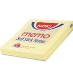Noki Memo 12007 75x75 mm 100 Yaprak Sarı Çizgisiz Yapışkanlı Not Kağıdı