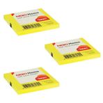 Noki Memo 75x75 mm Limon Sarı 3'lü Ekonomik Paket Çizgisiz Bloknot